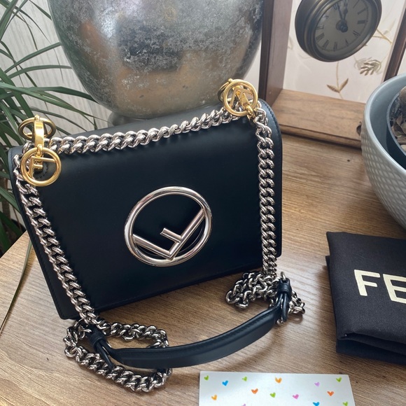 Fendi Handbags - Sold on IG 🌹Fendi Kan I Small in black leather